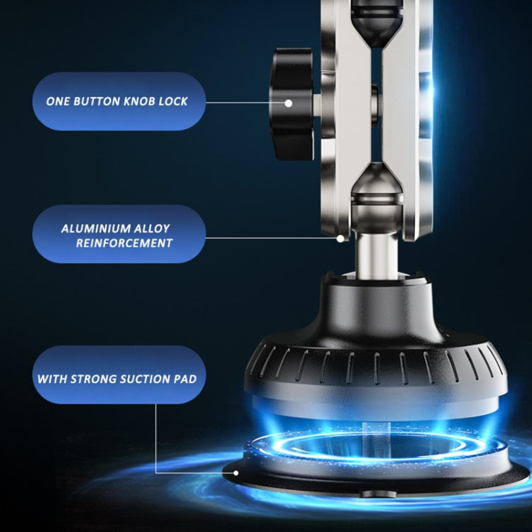 Car Universal Overhead Camera Suction Cup Phone Holder, Short Style, without Bluetooth Remote Control