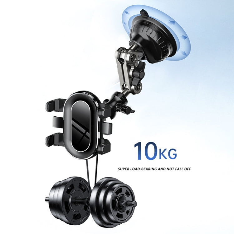 Car Universal Overhead Camera Suction Cup Phone Holder, Short Style, without Bluetooth Remote Control