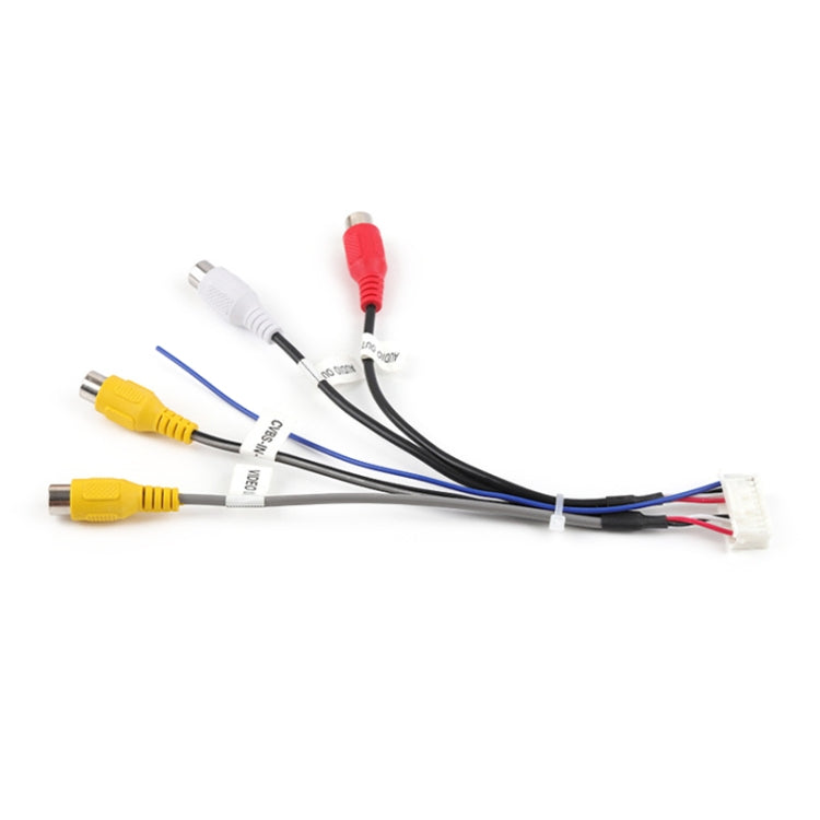 Palminfo Male Android Navigation 20-pin Plug RCA Video Audio Cable, Male Audio Cable
