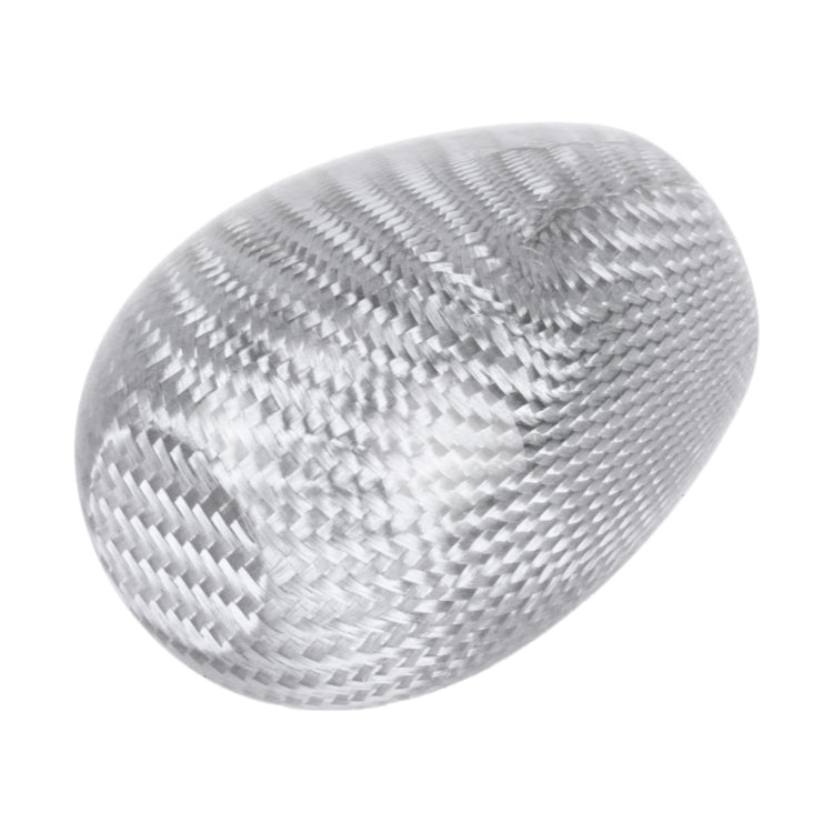 Car Carbon Fiber Pattern Gear Shift Knob Short Style Duck Egg Type Automatic Gear Head