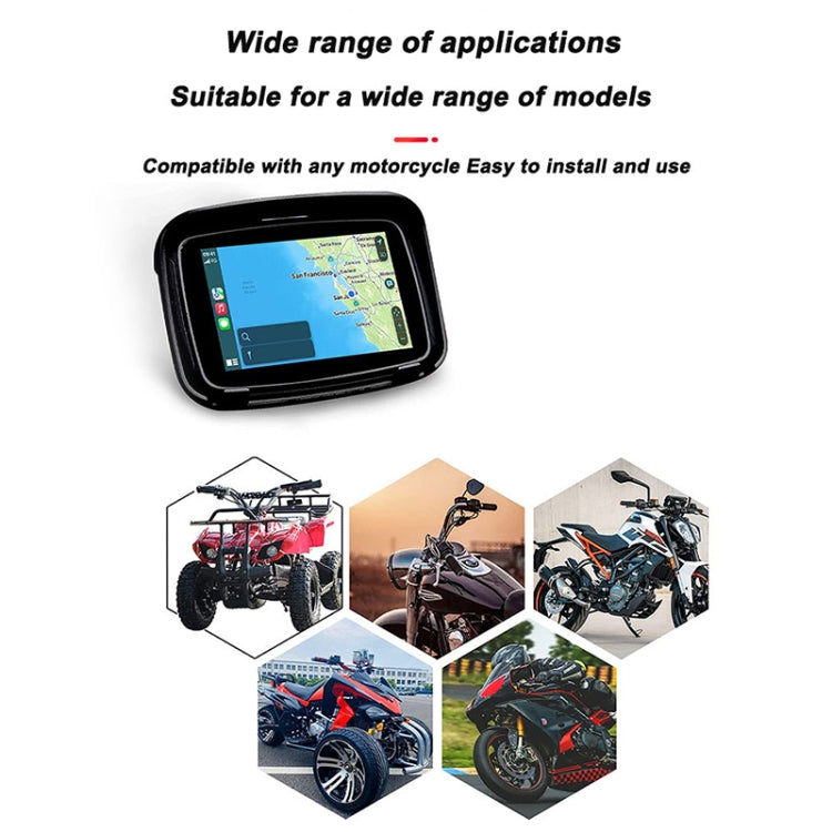 P502M Motorcycles Portable Waterproof 5 inch Wireless Carplay GPS Navigator, P502M