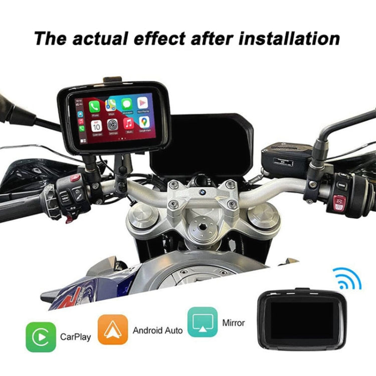 P502M Motorcycles Portable Waterproof 5 inch Wireless Carplay GPS Navigator, P502M