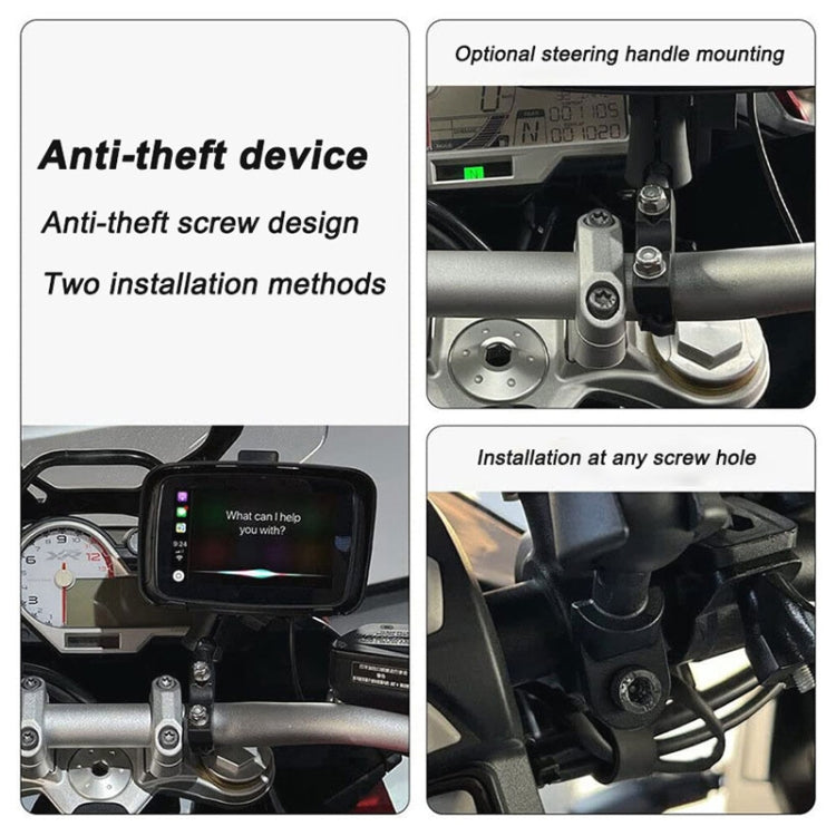 P502M Motorcycles Portable Waterproof 5 inch Wireless Carplay GPS Navigator, P502M