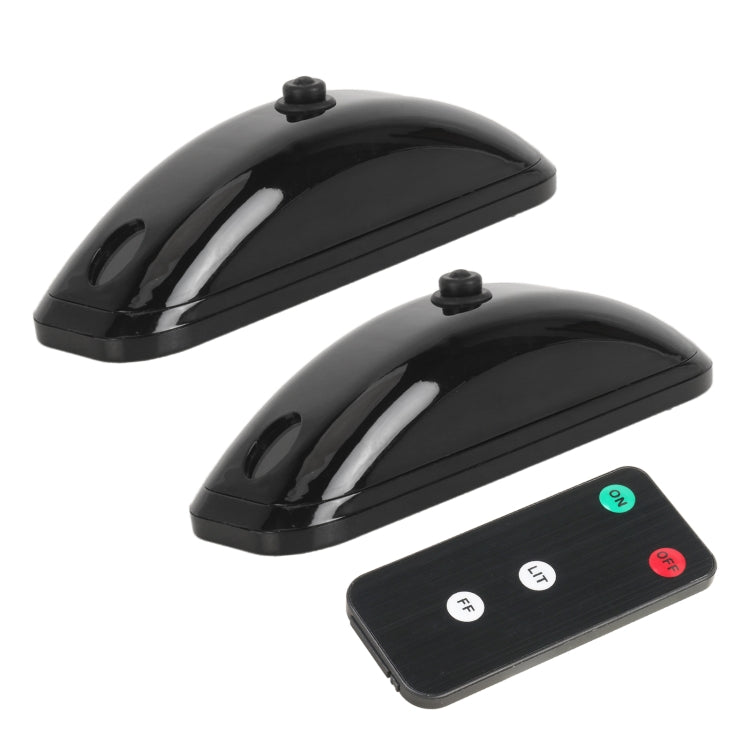 H901 2pcs Car Remote Pilot Light Warning Light Dual Flash Light, 2pcs