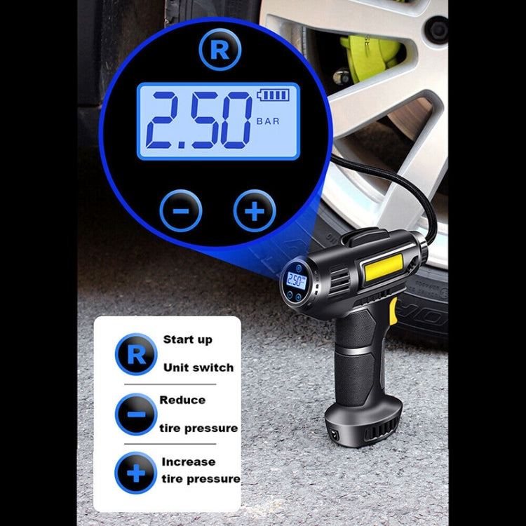 Car Portable Mini Wireless Digital Display Tire Inflator Pump, Wireless Digital Display