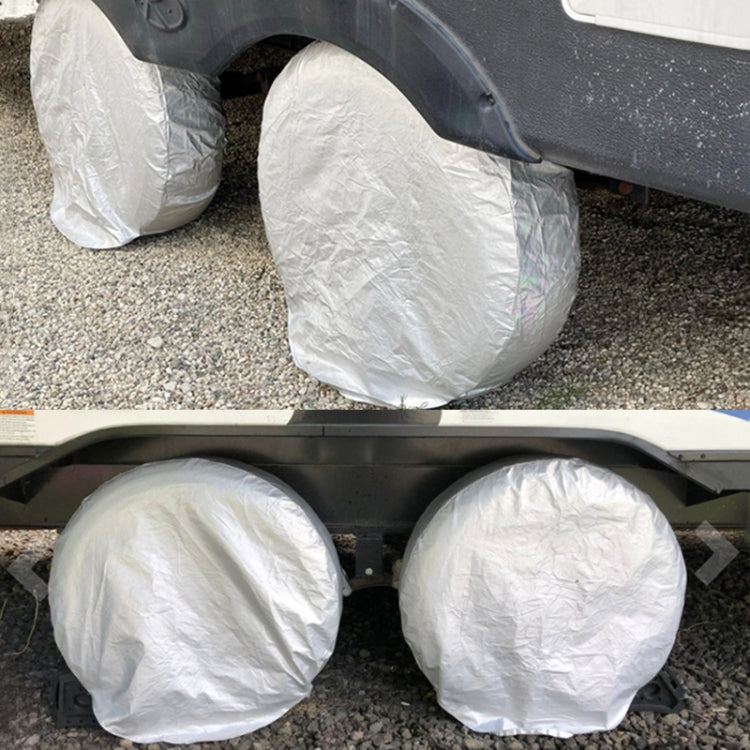 4pcs / Set Car Tire 420D Oxford Cloth Protective Cover, Diameter: 101-106cm, Width: 40cm, 101-106cm