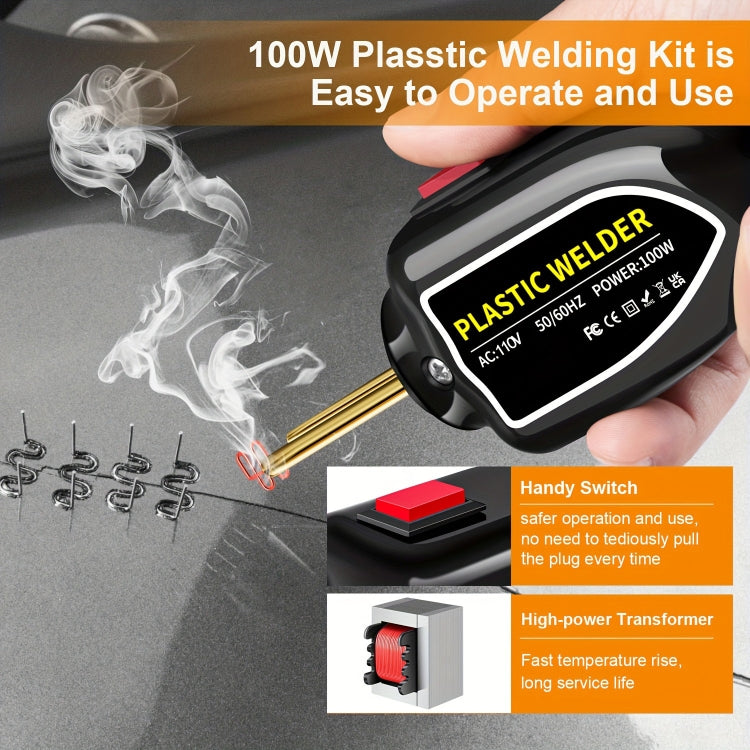 Hot Stapler Plastic Welding Machine Car Bumper Repair Kit Plier, US Plug, US Plug
