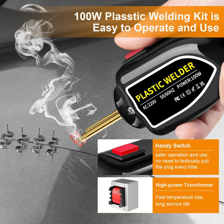 Hot Stapler Plastic Welding Machine Car Bumper Repair Kit Plier, EU Plug, EU Plug