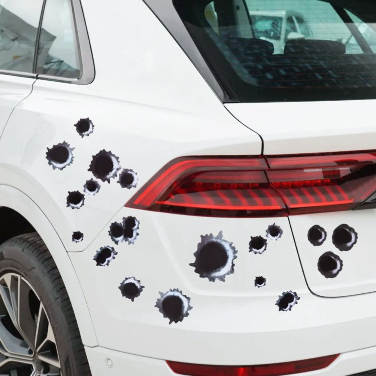 Car PVC Self-adhesive Bullet Hole Scratch Personalized Stickers, Bullet Hole 2