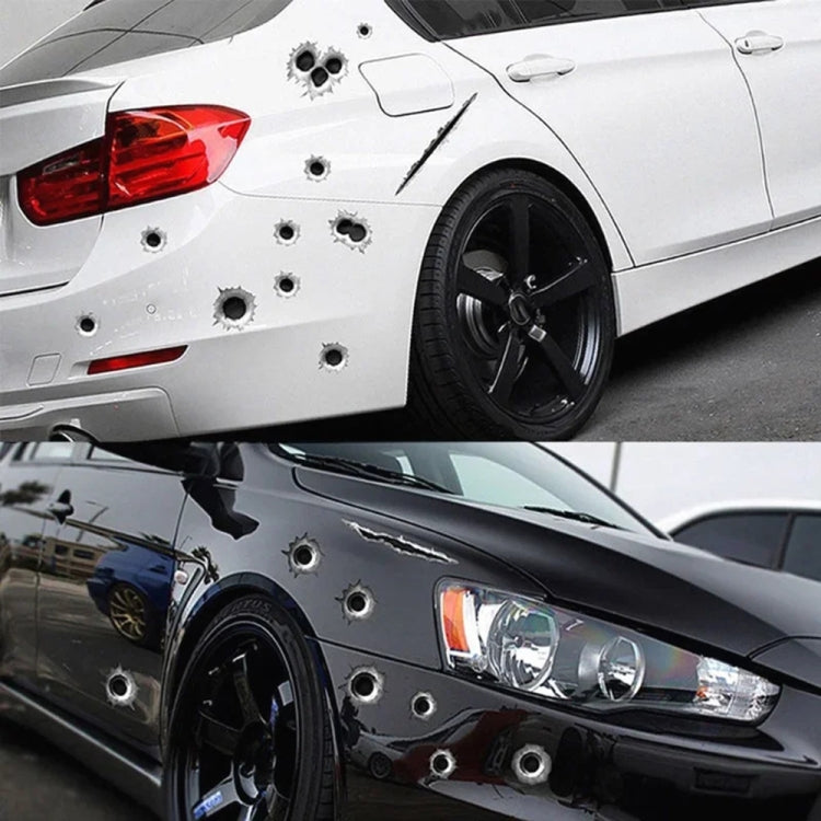 Car PVC Self-adhesive Bullet Hole Scratch Personalized Stickers, Bullet Hole 2