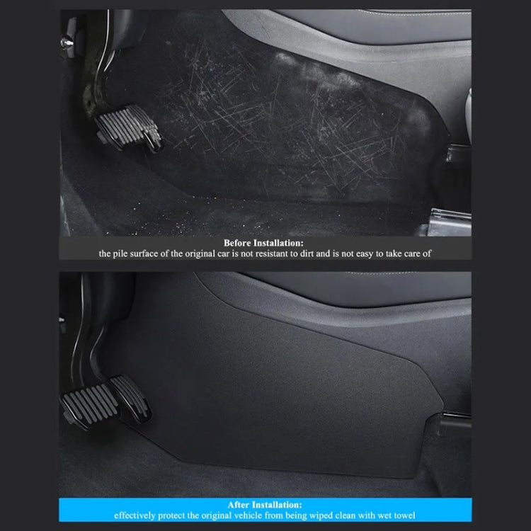 For Tesla Model Y 2pcs / Set Car Center Control Side Anti-Kick Pad, Center Console Side Anti-kick Pad