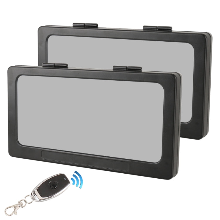 Car Dual Plate Atomized License Plate Frame, US Standard, Dual Plate