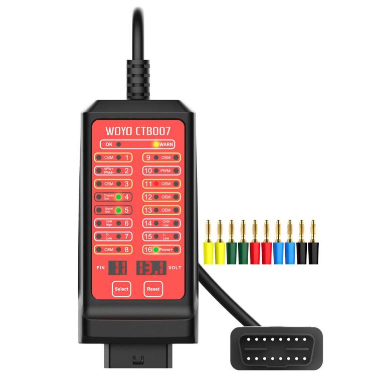 WOYO CTB007 CAN Tester Box 12V 24V OBD2 Breakout Box with 70cm /27 in Cable Cable for All Car Automotive Diagnostic Tool, CTB007  with 70cm /27 in Cable