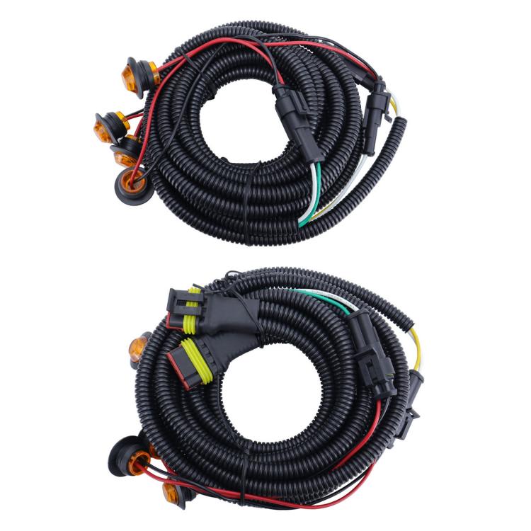 CP-5221 UTV Turn Signal Kit with Horn, Plug and Play Street Legal with Column Turn Switch and 105, Amber LED Blinker Kit, CP-5221