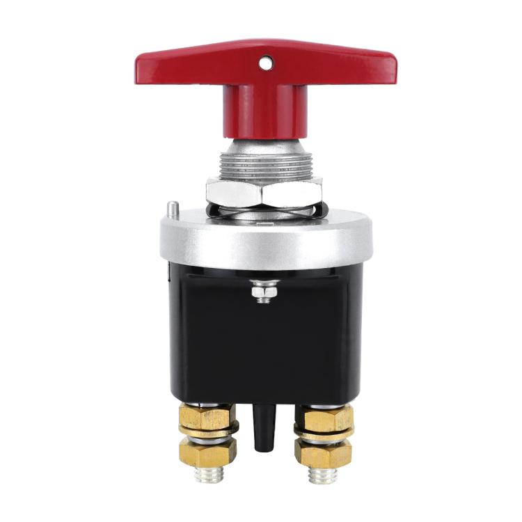 300A High Current Silver-plated Copper 12V-36V Battery Cut Off Switch with Red Handle Isolator, CP-5317