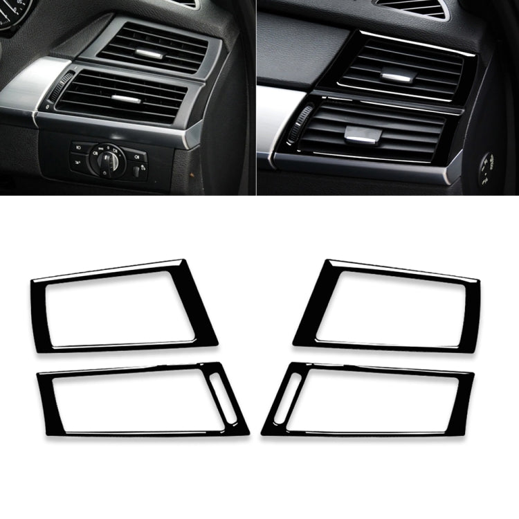 For BMW X5 E70 / X6 E71 2008-2013 Car Side Air Outlet Decorative Sticker, Left and Right Drive Universal, Side Air Outlet
