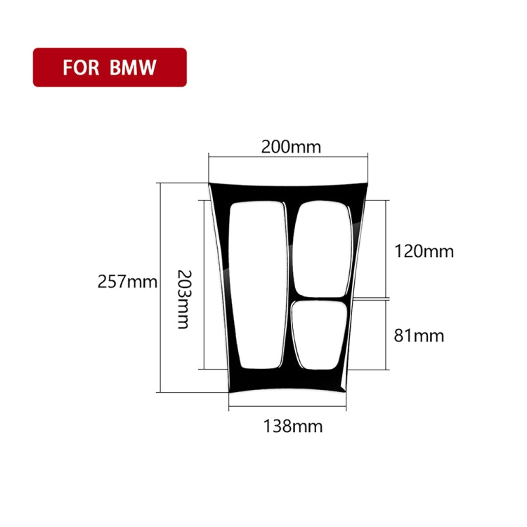 Car Left Drive Gear Panel Decorative Sticker for BMW X5 E70 2008-2013 / X6 E71 2009-2014, Left Drive Gear Panel