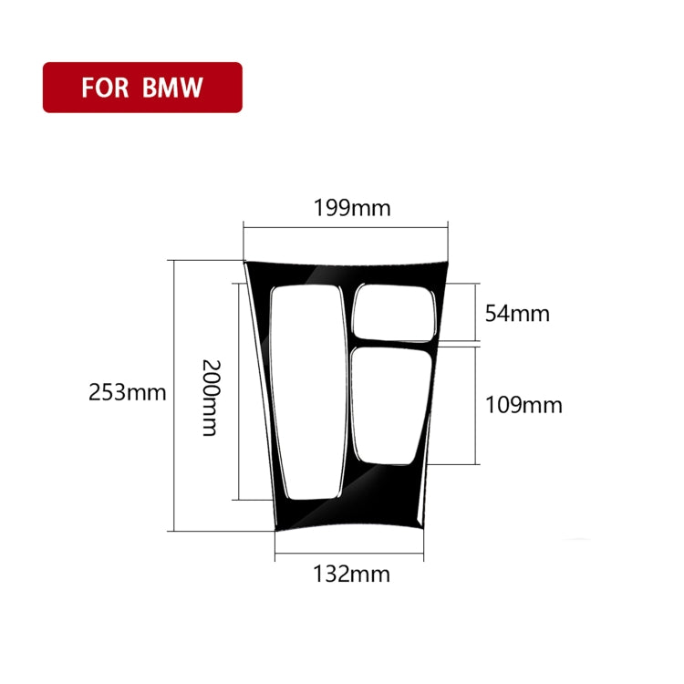 Car Left Drive Gear Panel Decorative Sticker for BMW X5 E70 2008-2013 / X6 E71 2009-2014, Basic Version, Left Drive Gear Panel, Basic Version