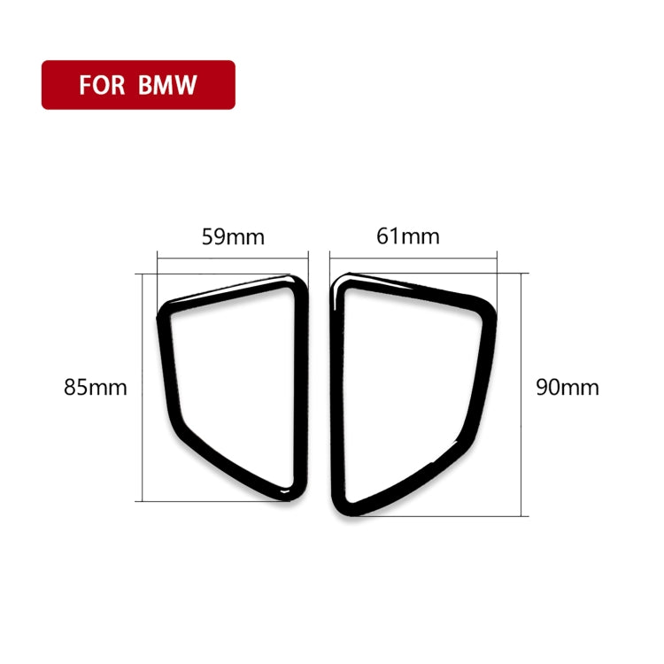 2pcs / Set Car Left Drive Dashboard Air Outlet Frame Decorative Sticker for BMW X5 E70 / X6 E71 2008-2013, Left and Right Drive Universal, Left Drive Dashboard Air Outlet