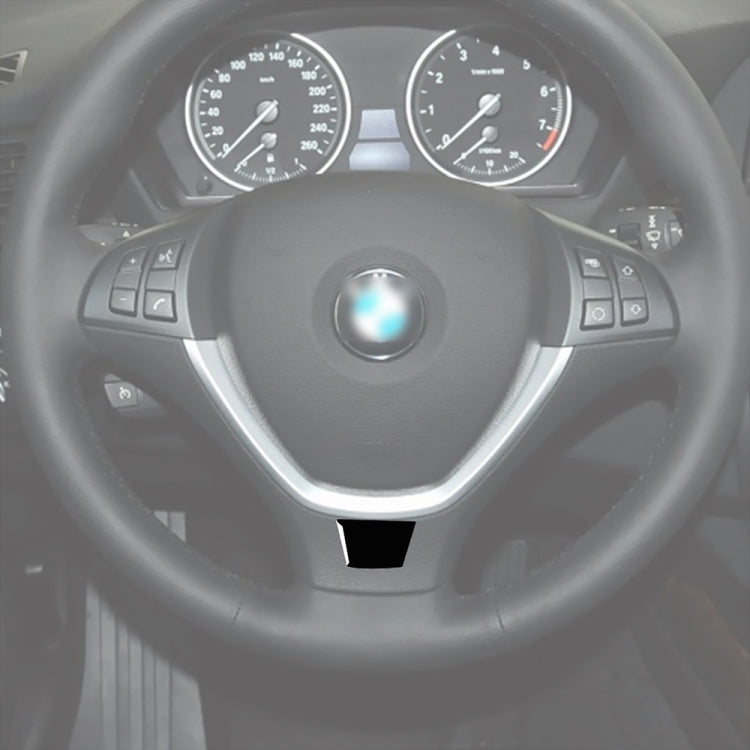 Car Steering Wheel Buttons Decorative Sticker for BMW E70 X5 / E71 X6 2008-2013, Left and Right Drive Universal, Steering Wheel Button