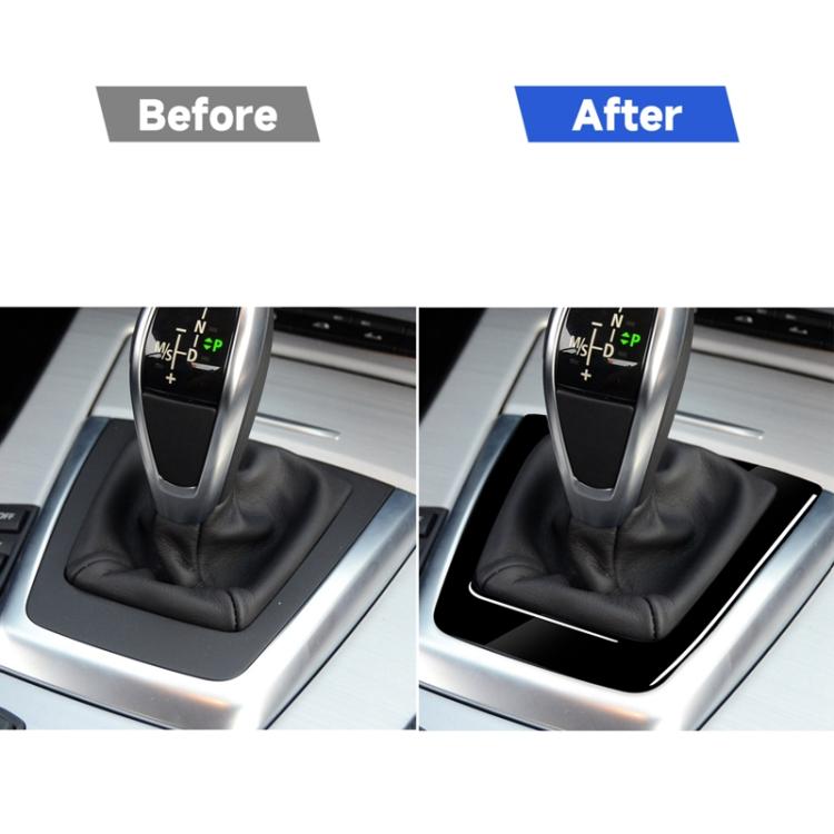 Car Gear Panel Decorative Sticker for BMW Z4 2009-2015, Left and Right Drive Universal, Gear Panel