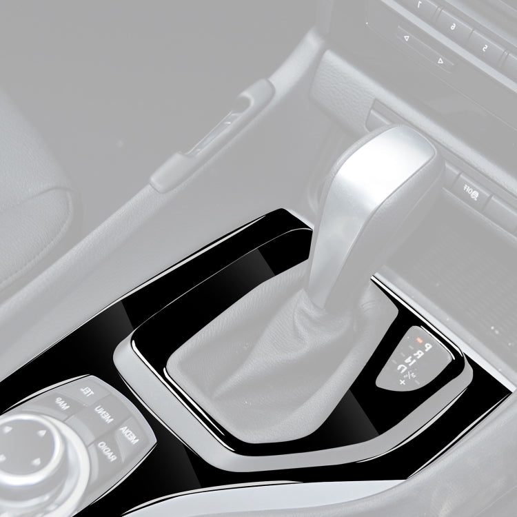 2pcs / Set Car Right Drive Gear Panel Decorative Sticker for BMW X1 E84 2011-2015