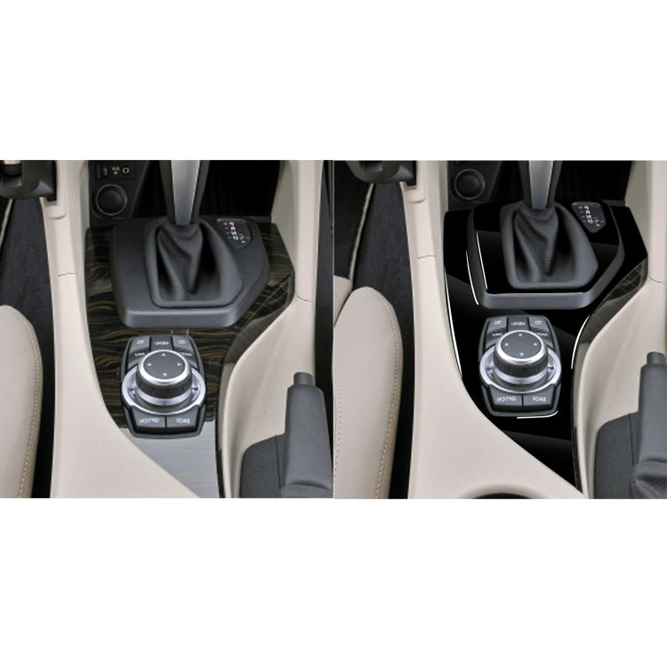 2pcs / Set Car Right Drive Gear Panel Decorative Sticker for BMW X1 E84 2011-2015