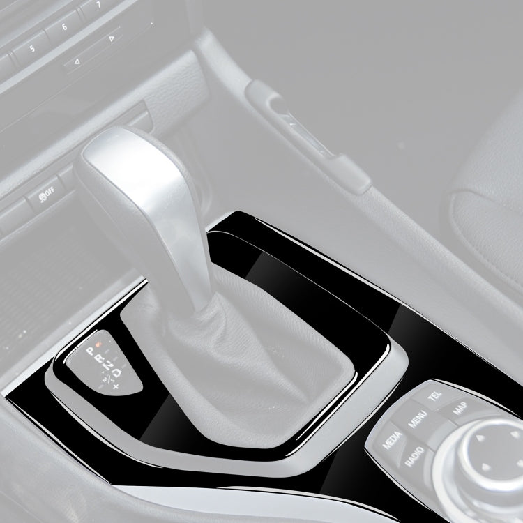 2pcs / Set Car Left Drive Gear Panel Decorative Sticker for BMW X1 E84 2011-2015, Set For X1 E84 2011-2015, Left Drive