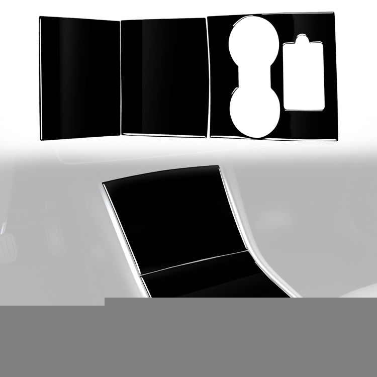 For Tesla Model 3 498 Car Central Control Panel Decorative Sticker, Left and Right Drive Universal, 498 For Tesla Model 3