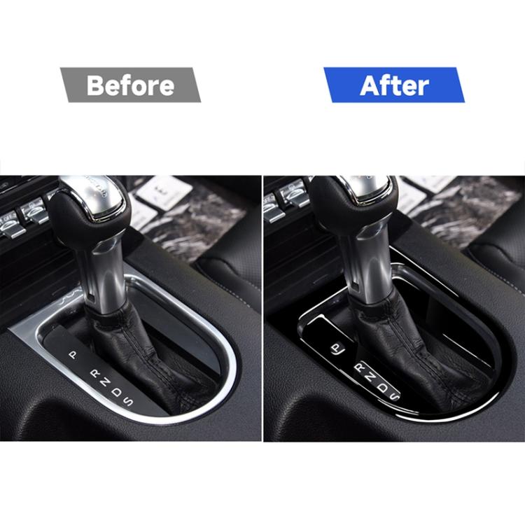 For Ford Mustang 2015-2020 Car Left Drive Gear Panel Frame Decorative Sticker Set, Set For Ford Mustang 2015-2020, Left Drive