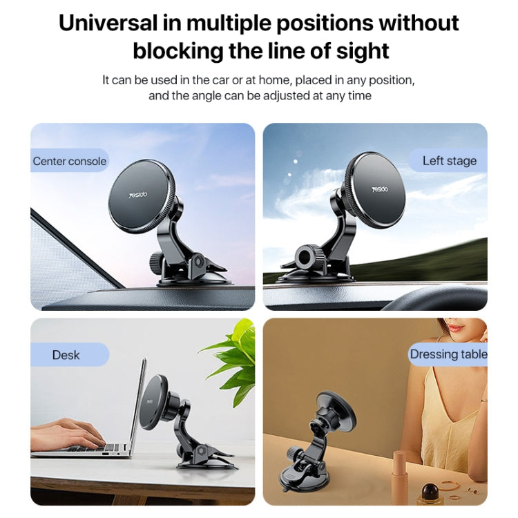 Yesido C177 Mini Suction Cup Type Magsafe Magnetic Car Holder, C177