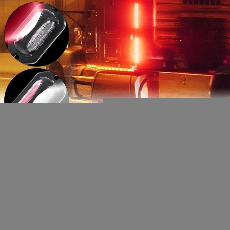 2pcs Car / Truck 12-24V 8LEDs Dual Color Side Marker Indicator Lights Bulb Lamp, MK-113