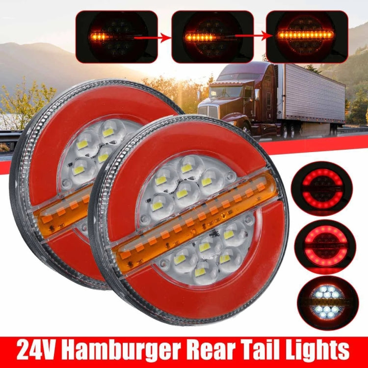 4 inch 24V Truck LED Flowing Water Taillight, 24V