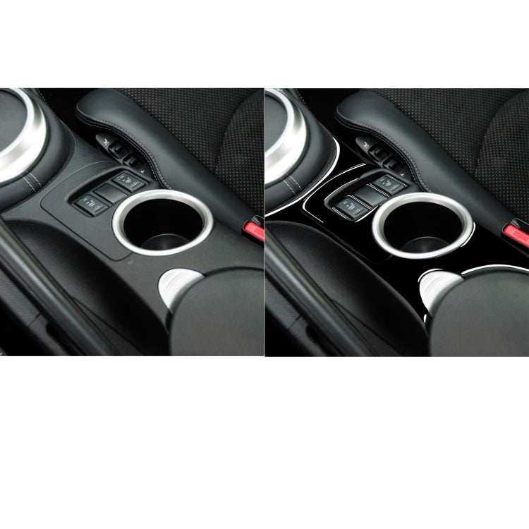 For Nissan 370Z Z34 2009- 5 in 1 Car Gear Cup Holder Panel Decorative Sticker, Left Drive