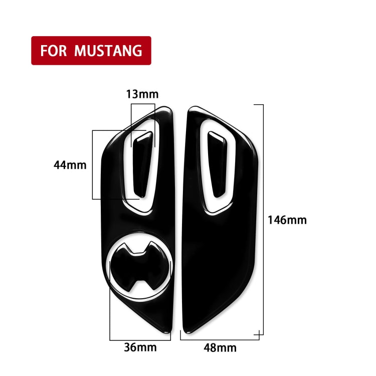 For Ford Mustang 2015-2020 Car Seat Adjustment Button Decorative Sticker, Left Drive, Seat Adjustment Button, Left Drive