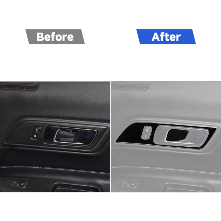 For Ford Mustang 2015-2020 Car Door Panel Decorative Sticker, Left and Right Drive Universal, Door Panel