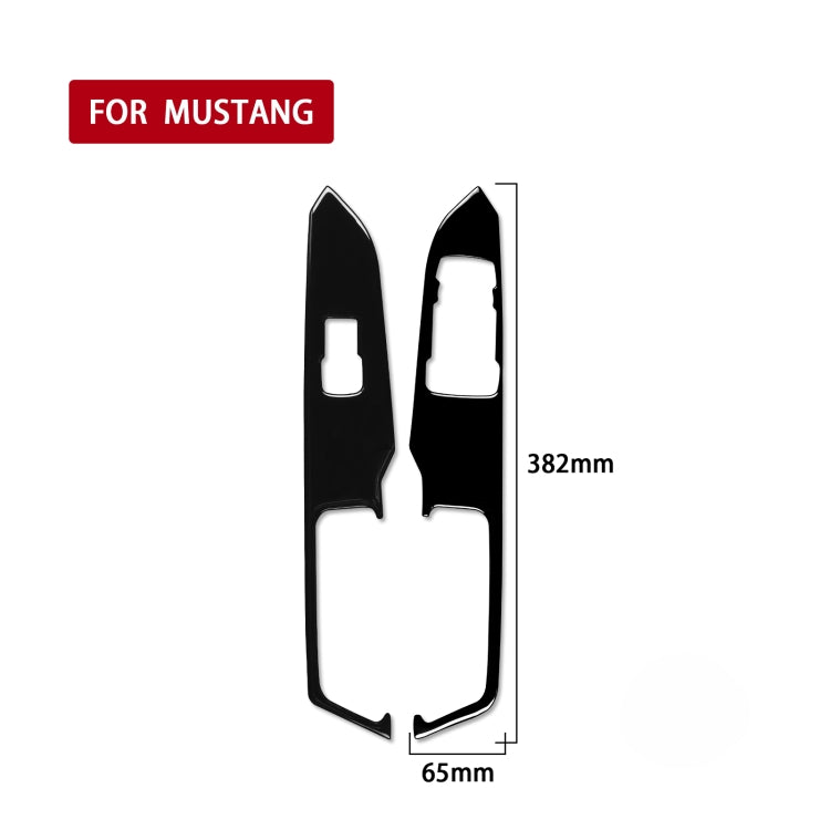 For Ford Mustang 2015-2020 Car Window Lift Decorative Sticker, Right Drive, Window Lift, Right Drive