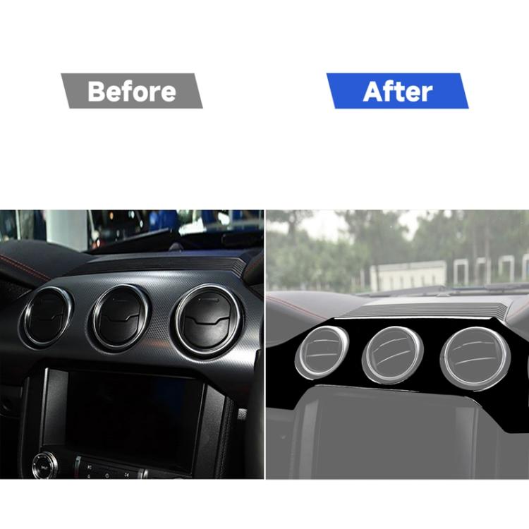 For Ford Mustang 2015-2020 Car Dashboard Panel Set Decorative Sticker, Right Drive, Dashboard Panel Set, Right Drive