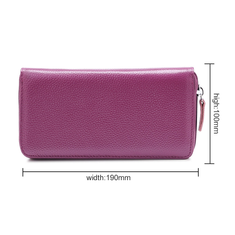 902 Antimagnetic RFID Litchi Texture Women Large Capacity Hand Wallet Purse Phone Bag with Card Slots