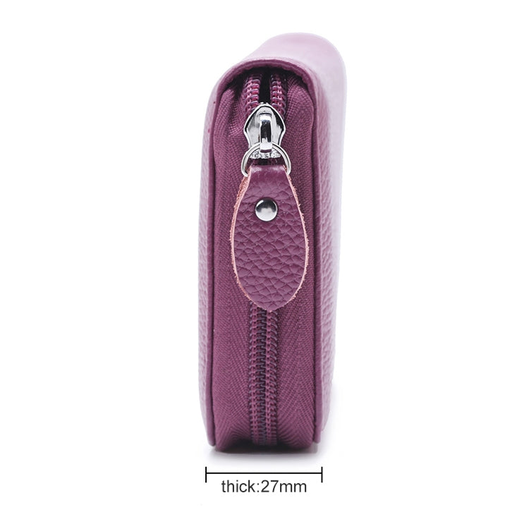 902 Antimagnetic RFID Litchi Texture Women Large Capacity Hand Wallet Purse Phone Bag with Card Slots
