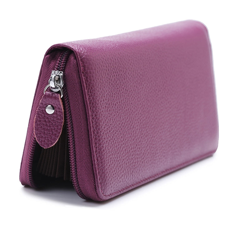 902 Antimagnetic RFID Litchi Texture Women Large Capacity Hand Wallet Purse Phone Bag with Card Slots