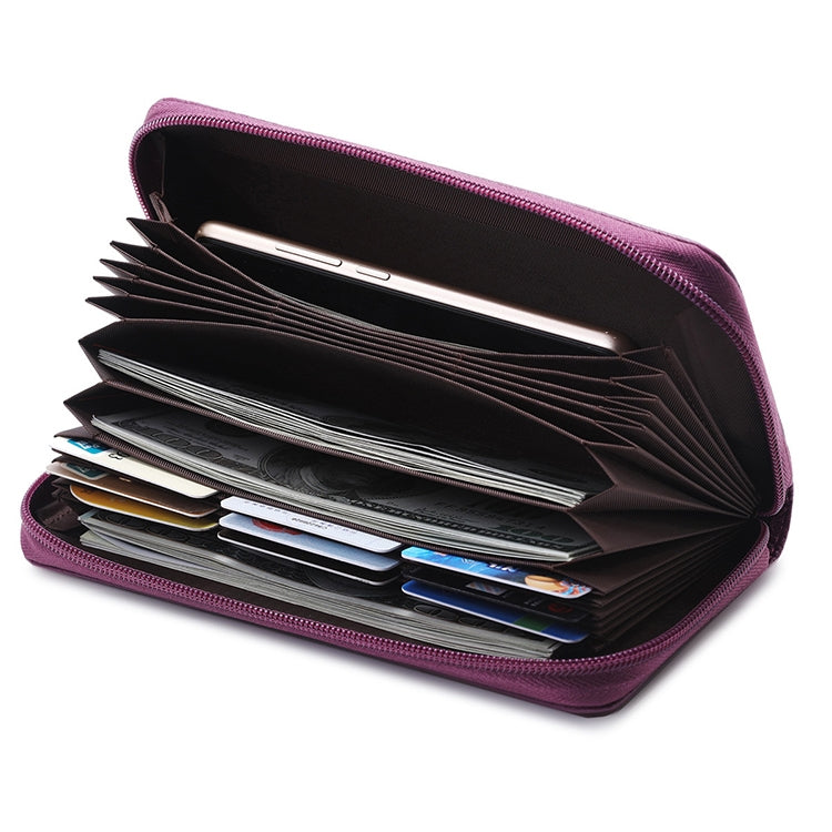 902 Antimagnetic RFID Litchi Texture Women Large Capacity Hand Wallet Purse Phone Bag with Card Slots