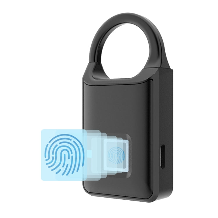 P5 3.7V Micro USB Charging Semiconductor Fingerprint Sensing Small Padlock, P5