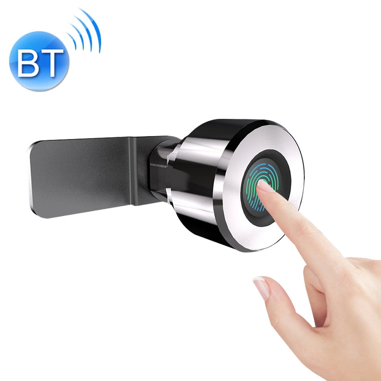 T22FB Micro USB Charging Zinc Alloy Smart Fingerprint + Bluetooth Drawer Bilateral Open Lock File Cabinet Lock, Bilateral Open Fingerprint + Bluetooth