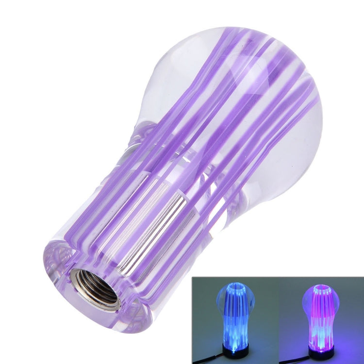 Crystal Double Light Car Breathing Racing Dash LED Magic Lamp Gear Head Shift Knob with Base, Size: 8.2 * 4.5 * 3.0 cm(Green Light + Blue Light), Size: 8.2 * 4.5 * 3.0 cm(Green), Size: 8.2 * 4.5 * 3.0 cm(Purple), Size: 8.2 * 4.5 * 3.0 cm(Red)