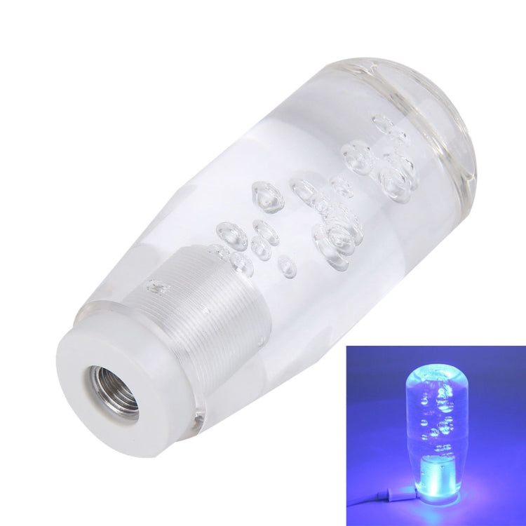 Crystal Car Breathing Racing Dash LED Magic Lamp Gear Head Shift Knob with Base, Size: 10.0 * 4.5 * 3.2 cm(Red and Blue), Size: 10.0 * 4.5 * 3.2 cm(Purple), Size: 10.0 * 4.5 * 3.2 cm(Transparent)