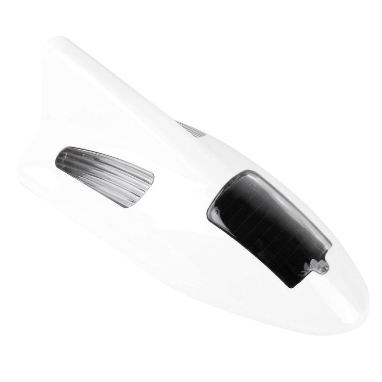 Solar Colorful Light Anti Collision Shark Fin Car Taillight LED Flash Warning Light Caution Light