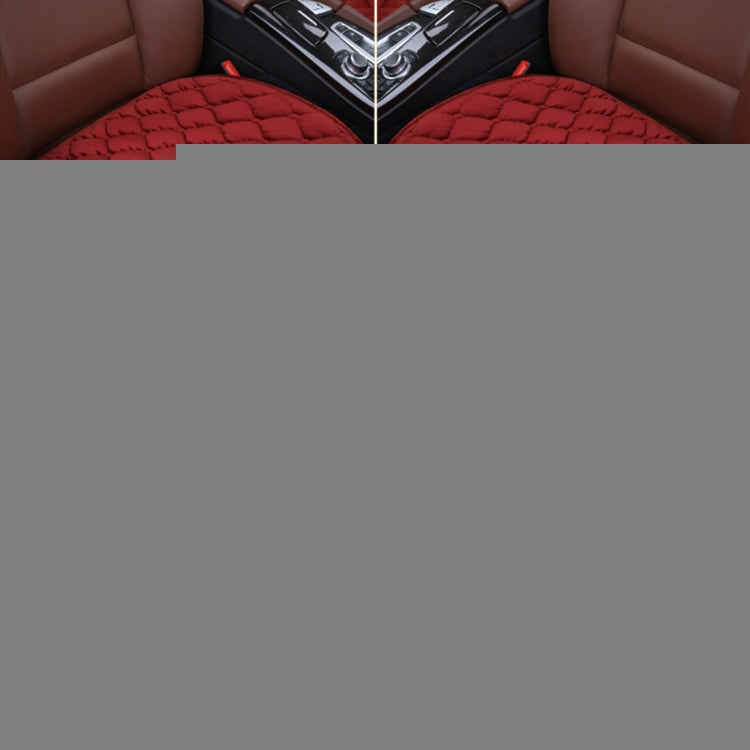 3 PCS / Set Luxurious Warm Car Seat Cover Cushion Universal Front Back Seat Covers Car Non-slip Chair Pad Warm Car Mats No Back Plush Cushion