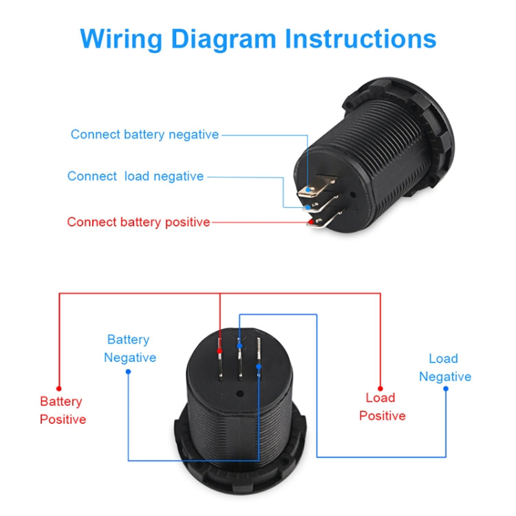 B3613  IP67 Waterproof Car Modification 4.5-30V Voltmeter + Ammeter