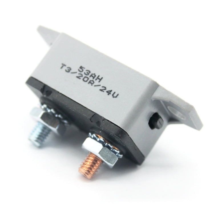 F3088-20A 20A Manual Reset Circuit Breaker Double Short Legs with Bolt 12/24V, 20A